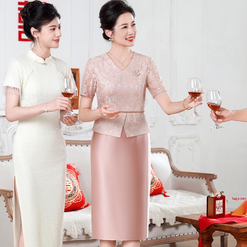 Noble 2025 Mother-in-Law Wedding Outfit: Elegant and Versatile Young Style Formal Dress for Weddings