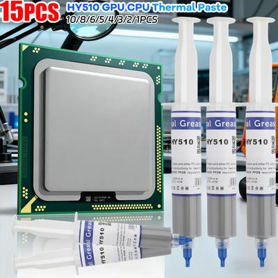1-15 PCS HY510 GPU CPU Thermal Conductive Paste Thermal Putty Compound Silicone Grease VGA CPU GPU Chipset Cooling Grey Cooler