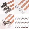 18Pcs Leather Corner Puncher Leathercraft Hole Punching Tool Leather End Punching Tool Carbon Steel Corner Cutter Tool