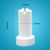 NF21 Sector Nozzle Pump Core: White Powder Coating Machine Accessory, Electrostatic Gun Venturi Tube & Powder Pump