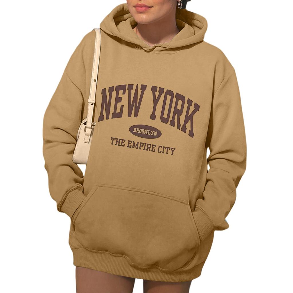 Womens Hoodies Fall Fashion Sweatshirts Printed Casual Long Sleeve Loose Sweatshirt Fall Hoodie Sweatshirt