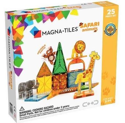 Magna-Tiles Safari Magnetic Constructor, 25 Pieces