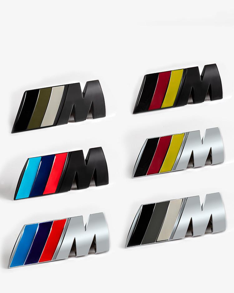 3D M Emblem Car Front Grille Badge Accessories For B-BMW M E46 E90 E60 F10 G20 F30 F20 G15 G30 X1 X2 X3 X4 X5 X6 X7 G16 G08 G26 KGT4