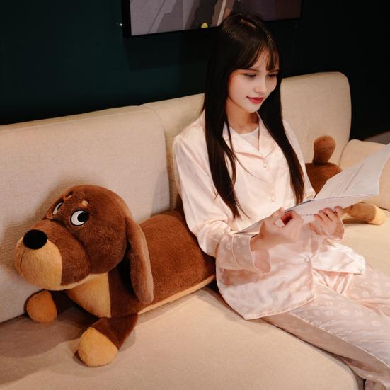 Soft Dachshund Plush Pillow Long Floppy Dachshund Dog Stuffed Animal Funny Dog Cushion for Cuddling Cute Bed Sofa Decor Gift
