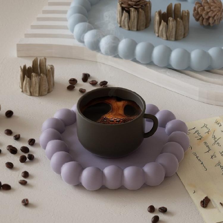 Set of 6 Silicone Coaster Mould Cup Mat Mold Jewelry Craft Tool for Art Projects