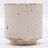 Mino Shino sake cup approximately 5cm in approximately 70ml ivory microwave and dishwasher made in ware, rust-colored glaze, straight-sided (guinomi),