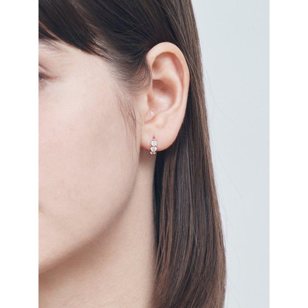 Baguette Cubic One-Touch Earrings C24Eb323