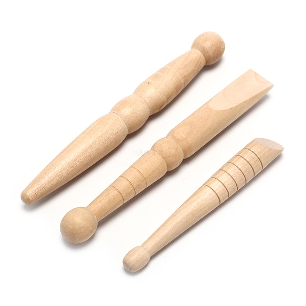 Wooden Foot Massage Stick Muscle Pain Relief Relaxation Tool Reflexology Original 1/3 Pcs Wooden Foot Massage