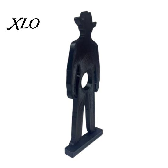 Cowboy Figure Bottle Stand 3D Printed Wine Rack, Creative Holder, Stable Desktop Artistic Support Art Ornament for Home Kitchen Dining Table