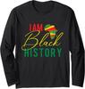 I Black History - MLK Day Civil Rights African Roots Long Sleeve T-Shirt