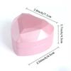 Heart LED Light Ring Box, Velvet Jewelry Display Gift Storage Case Wedding Engagement Proposal Anniversary Boxes