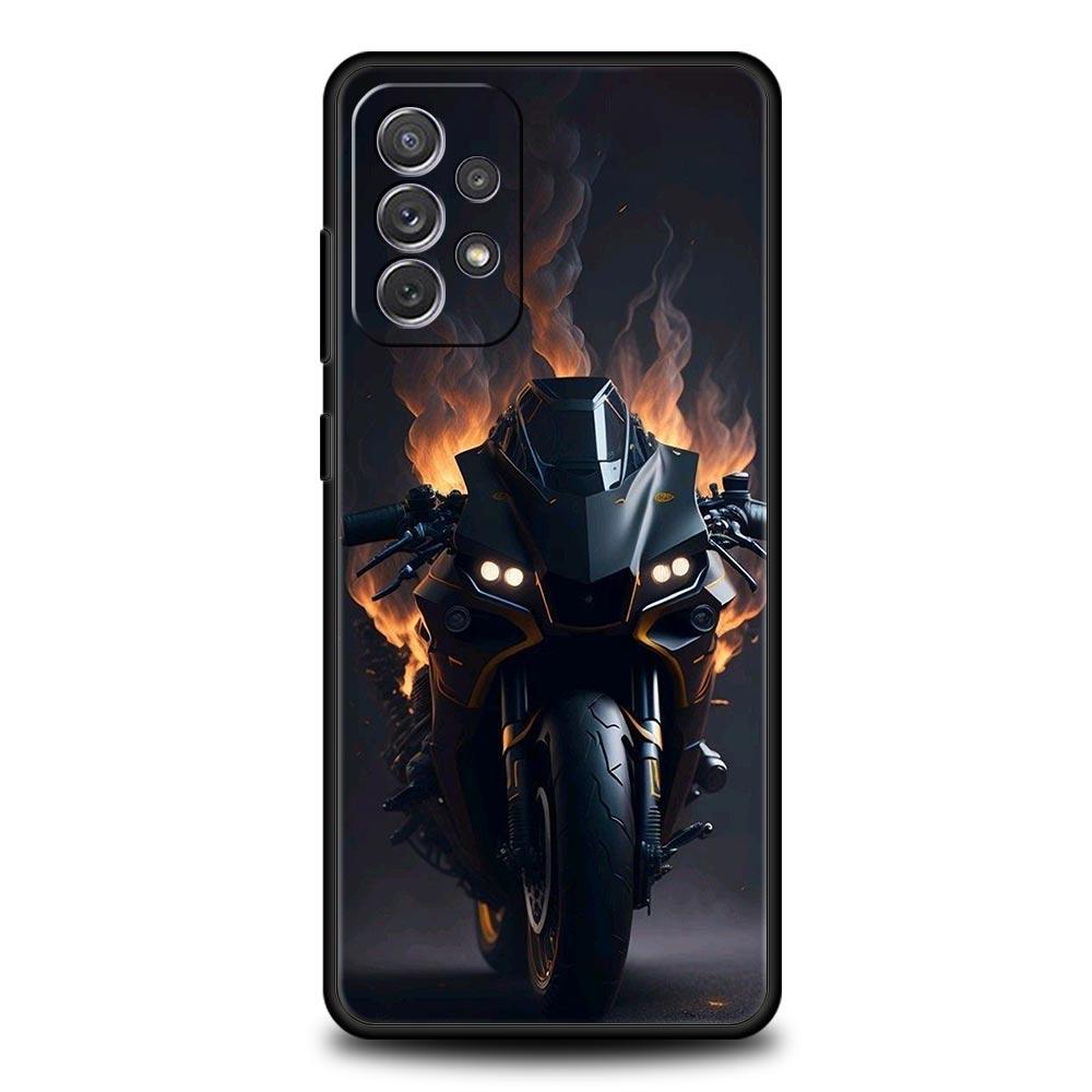 Moto Cross Motorcycle Sports Case for Samsung A51 A71 A21S A12 A11 A15 A25 A31 A41 A23 A33 A53 A73 A05S A13 5G A35 A55 Cover