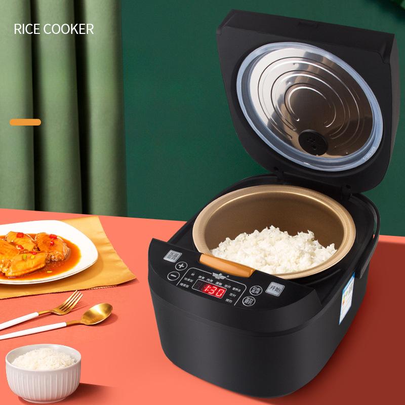 Smart Touch Screen Rice Cooker, Multi-functional Square Rice Cooker, Large-capacity Regular Reservation 5L Rice Cooker