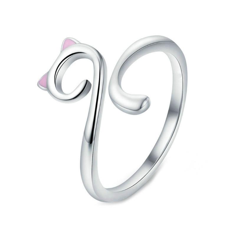 

Регулируемые Кольца с Кошачьими Ушками из Пряжи, Украшение, Современные и Простые Кольца, Ювелирные Изделия, Персонализированный Аксессуар в Виде Кошачьих Колец на Палец 1