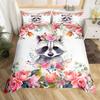 Erosebridal Kids Camping Bedding Set Twin Size Happy Camping Comforter Cover for Boys Girls Western Rustic Farmhouse Style Duvet Cover Vinta