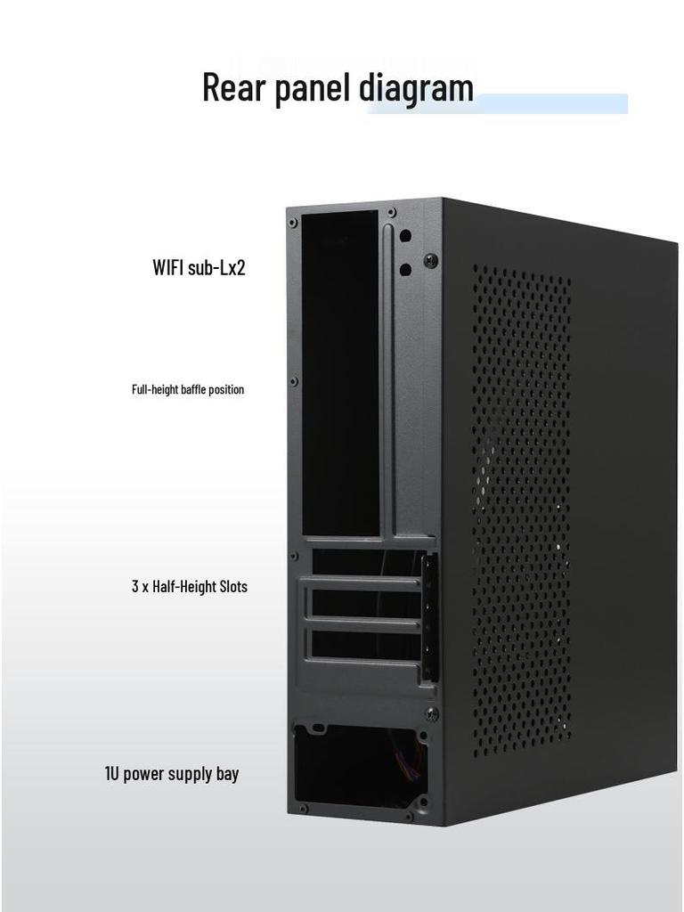 SKTC A10 Mini Horizontal/Vertical MATX 24x24 Motherboard 1U PSU 7.3L HTPC Computer Case
