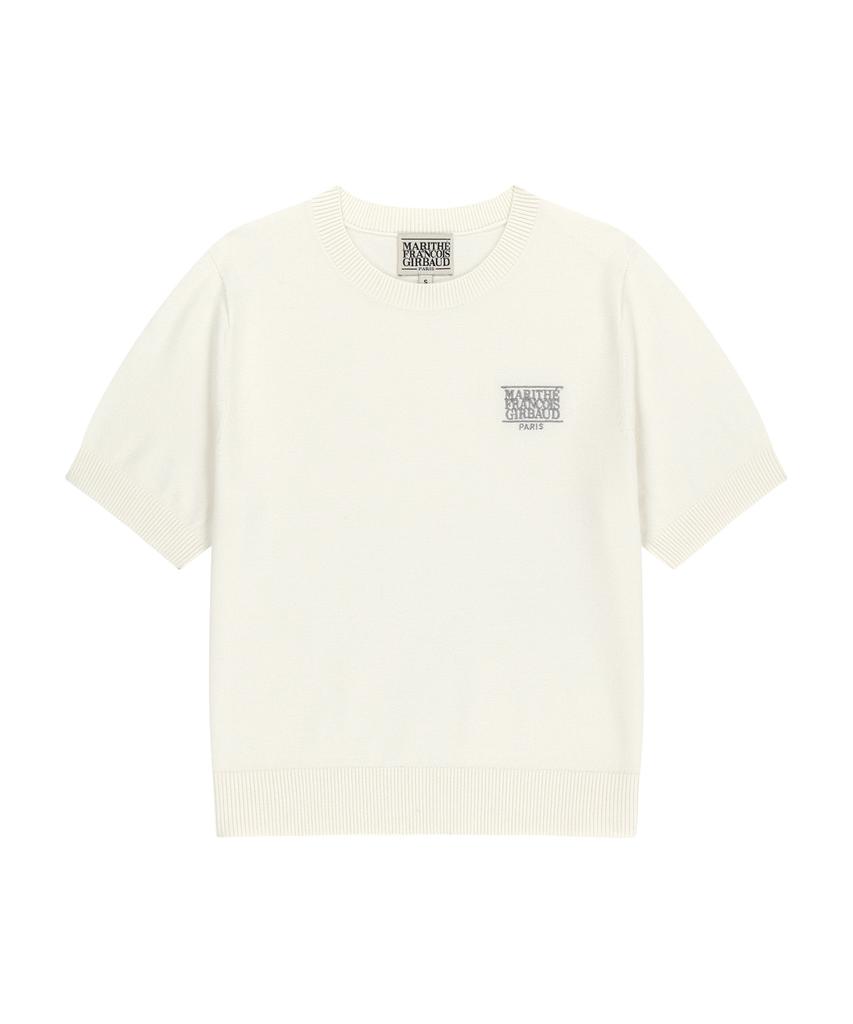 Malittepeulangsowajeobeo W Small Classic Logo Half Knit Pullover Ivory