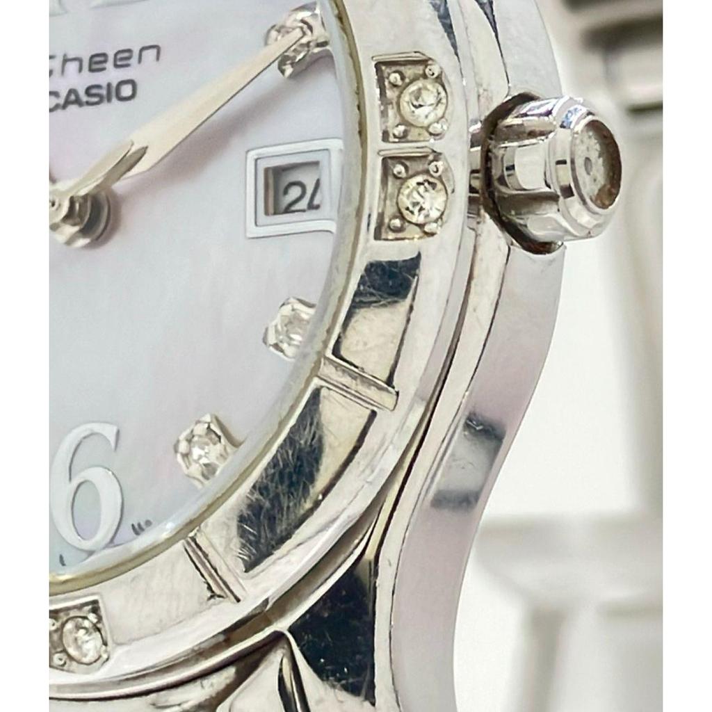 Used Casio Watch Sheen SHN-4019 Quartz Shell Ladies CASIO