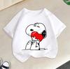 Snoopys Kids TShirt Anime Boys Girls Short Sleeve Tops Summer Breathable Baby Cartoon Tees Cute Dog Print Clothes Birthday Gifts