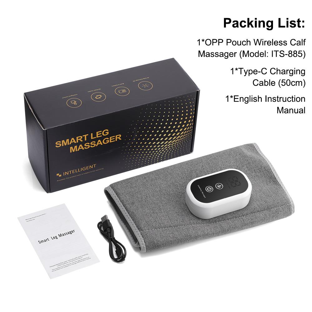 Wireless 360° Air Pressure Calf Massager Eletric 3 Mode Airbag Compresstion Leg Massage Foot Calf Muscle Relax Blood Circulation