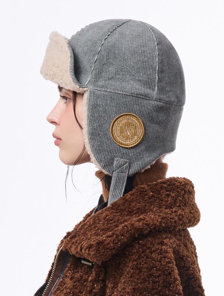 Hwaiteusaenjeu Corduroy Trooper Hat Einar (4 Colors)