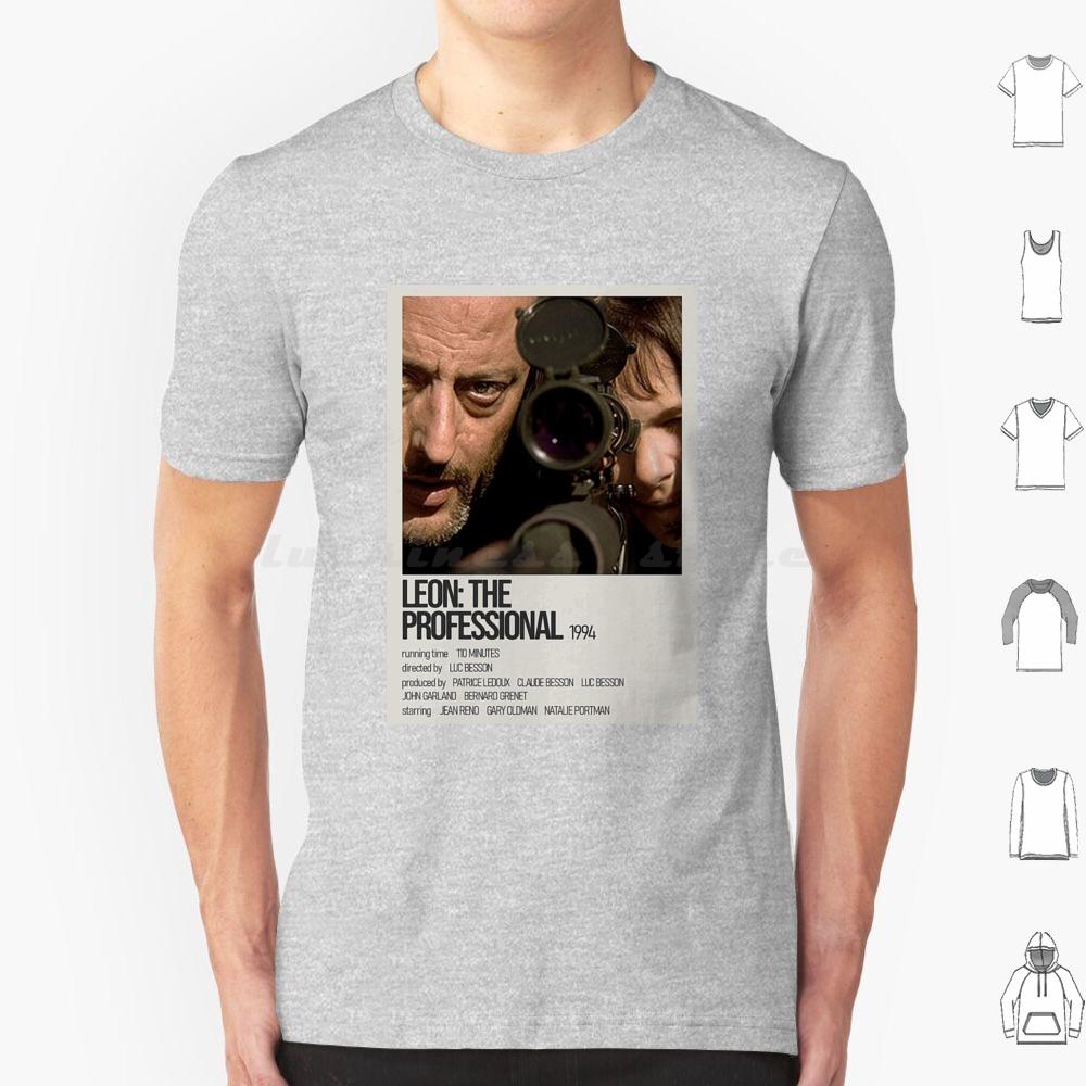 Léon Der ProfiGelb Schwarz Kunstwerk T-Shirt Baumwolle Herren Damen DIY Druck Leon Leon Der Profi Film Mathilda Natalie