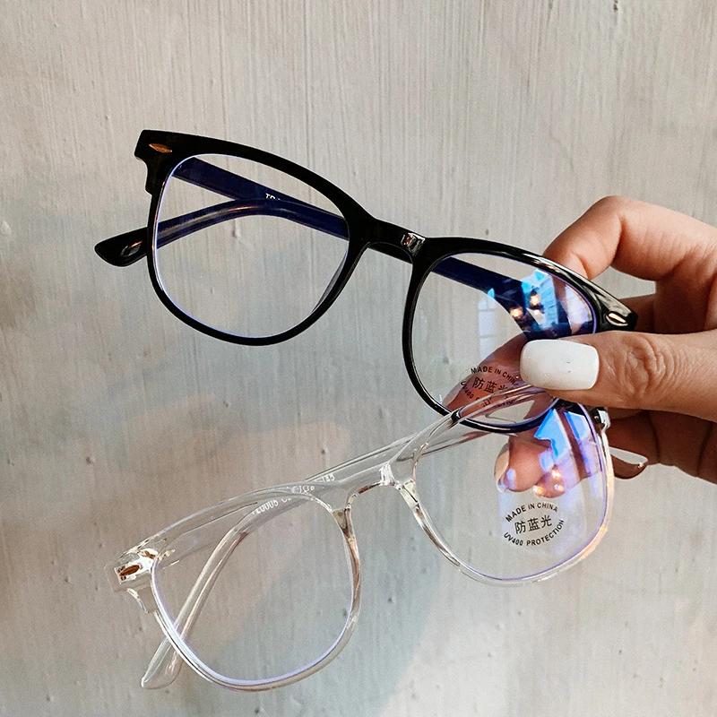 

Classic Unisex Round Myopia Glasses New Fashion Short Sighted Eyeglasses Men Women Anti-blue Light Minus Diopter Prescription
