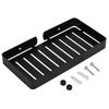 Stainless Steel Soap Holder Black Silver Gold Wall Mount Soap Tray Easy To Clean Round Corner Soap Drain Rack Home Dorm Hotel