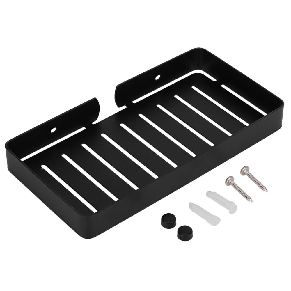 Stainless Steel Soap Holder Black Silver Gold Wall Mount Soap Tray Easy To Clean Round Corner Soap Drain Rack Home Dorm Hotel