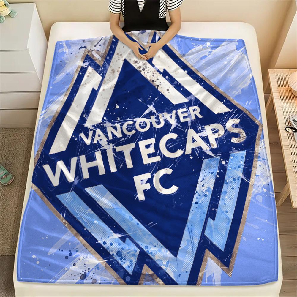 Vancouver Whitecaps FC  Print Flannel Blanket, High quality Comfortable for All Seasons, Home Decor, Warmth and Comfort 80cm x 120cm