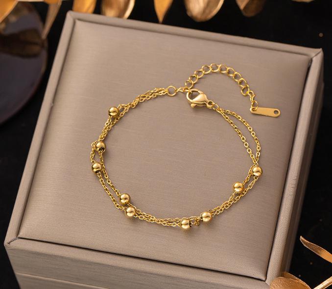 

Новый модный браслет из титановой стали с невыцветающим покрытием для женщин - Универсальные тренды европейского стиля