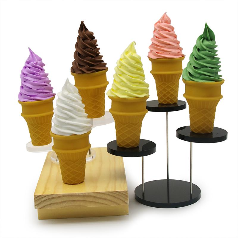 Chocolate Cream Crispy Cone Dessert Toy Photo Prop