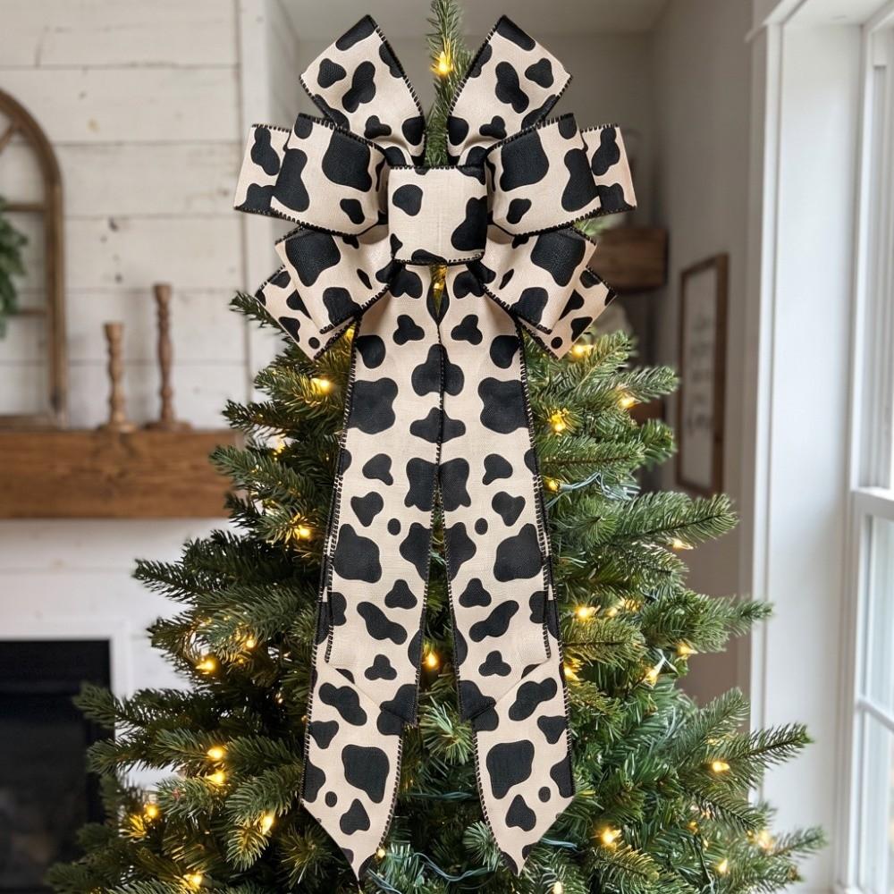 High-end Style Christmas Tree Large Bow Deocr Extra Large Bow Decor  Christmas Decorations