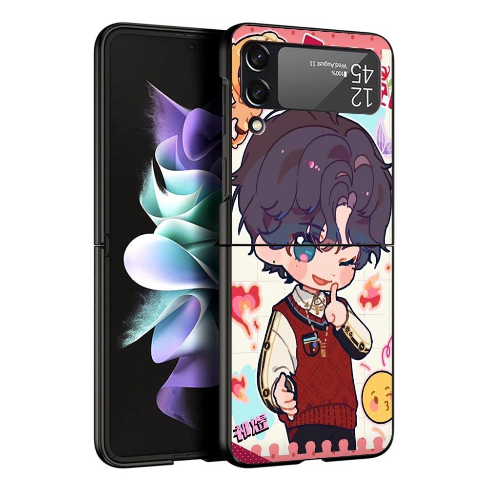

Love And Deepspace Cute Black Phone Case For Samsung ZFlip7 ZFlip6 ZFlip5 ZFlip4 ZFlip3 5G Hard Protective Galaxy Z Flip 3 4 5 6 Samsung Z Flip 4