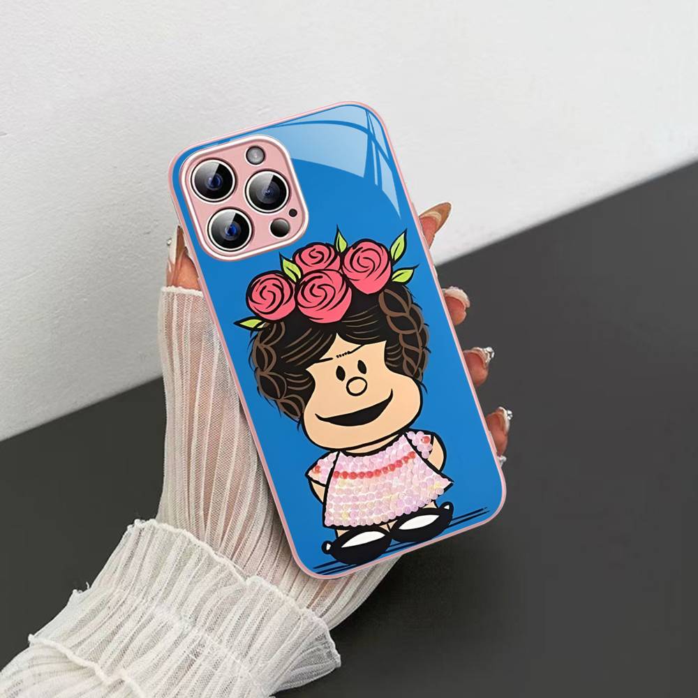 

Cartoon M-MafaldaS Anime For IPhone 14 13 12 Mini 11 Pro XS Max X XR 14 Plus Tempered Glass Cover iphone 11 pro