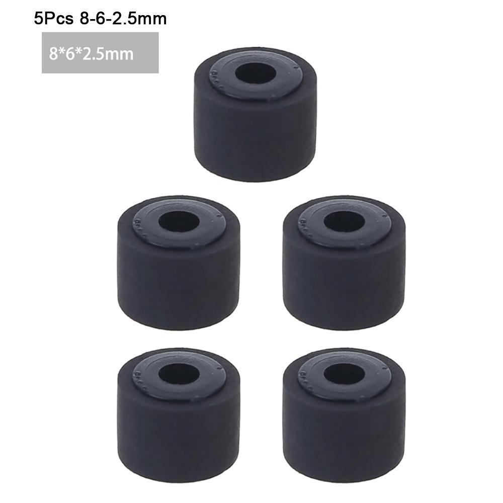 5Pcs Plastic Cassette Pressure Roller Multi Specification With Axis Design Belt Pulley Wheel Rubber Tape Recorder Pinroller