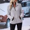 Women's Half Zipper Plush Sweatshirt