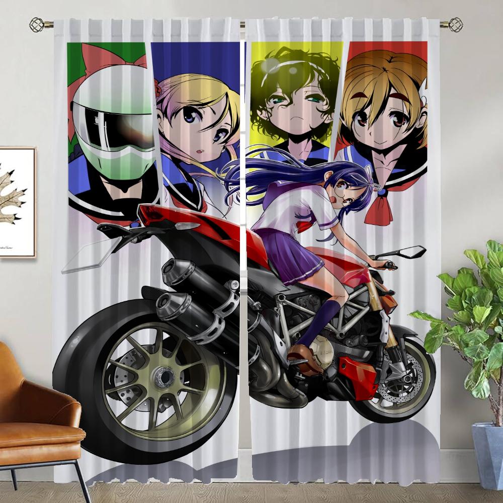 

Противомоскитные шторы Bakuon для гостиной, кухонные шторы, 2 шт., тюль для спальни, жалюзи, украшение на Хэллоуин, перегородка W50xH70cmx2pcs-CL