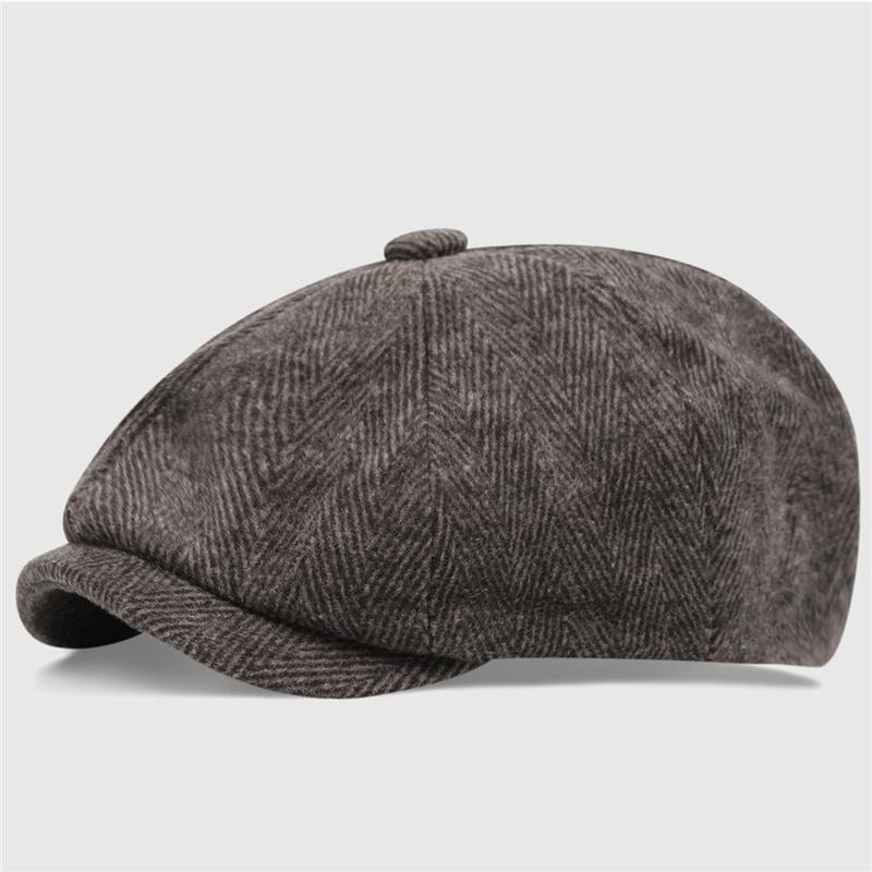 Men Casual Newsboy Winter Hat Spring Autumn Retro BeretHats Wild Casual Hats Unisex Wild Octagonal Capfor Men Street Caps Gorras