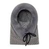 Thickened Beanies Cap Plush Ear Protection Hat Fashion Integrated Scarf Hat Set  Outdoor