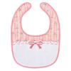LittleForBig Adult Bib, Cute Apron for Nursing Care [Cotton + Waterproof Sheet] with Velcro, Pink Floral Baby Doll Bib