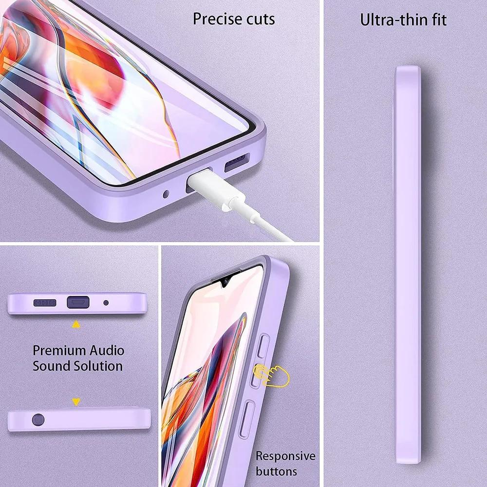 Vollständiger Schutz, stoßfeste Hülle für iPhone 15 14 13 Pro Max Samsung Galaxy S23 FE S24 Ultra A14 A34 A54 Redmi Note 12s 11 10 12C 10C Poco F5 X5 Pro 5G