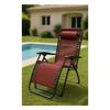 Folding Camping Chair - MARBUENO - Standard - Bordeaux - Plastic/Metal - Pack of 2