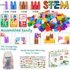 Jouets STEM Éducatifs - TOMYOU - 140 Pièces - Colorées - À Partir De 3 Ans - Mixte