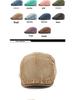 Unisex Korean Style Cotton Denim Beret - Retro Duckbill Newsboy Cap