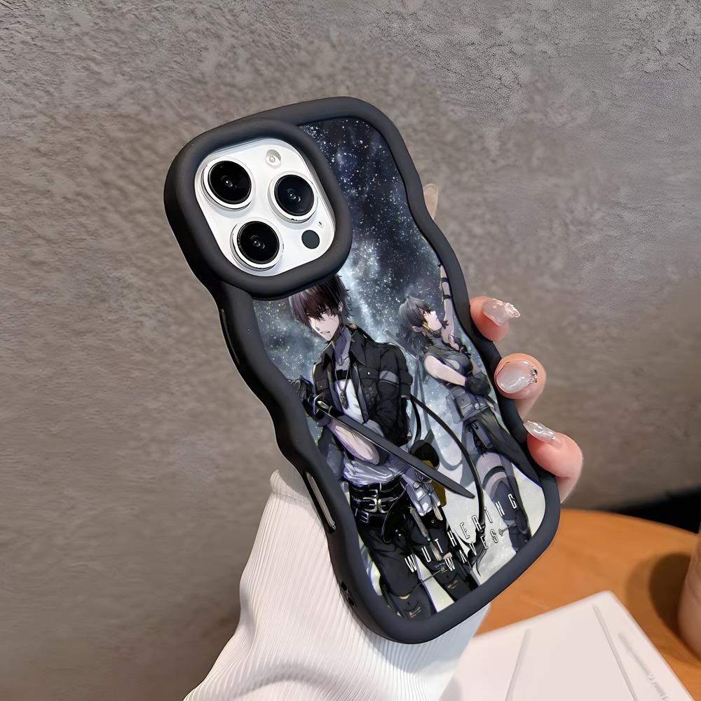 

Wuthering Waves Rover Mobile Phone Case for iPhone 17 16 15 14 13 12 11 Air Pro Max Plus Wavy Edge TPU Colorful Cover Smartphone iPhone 11 Pro Max