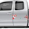 Christmas Car Decor Reflective Santa Stickers for a Festive Atmosphere