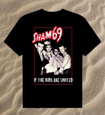 SHAM 69 If the Kids Are United Cotton Black Unisex T-Shirt YA337