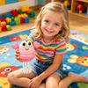 Crab Dansator Electric cu Lumini LED și Muzică, Jucărie Crab Interactivă cu Evitare a Obstacolelor, Crab Desenat Jucărie Muzicală pentru Copii Mici Băieți Fete