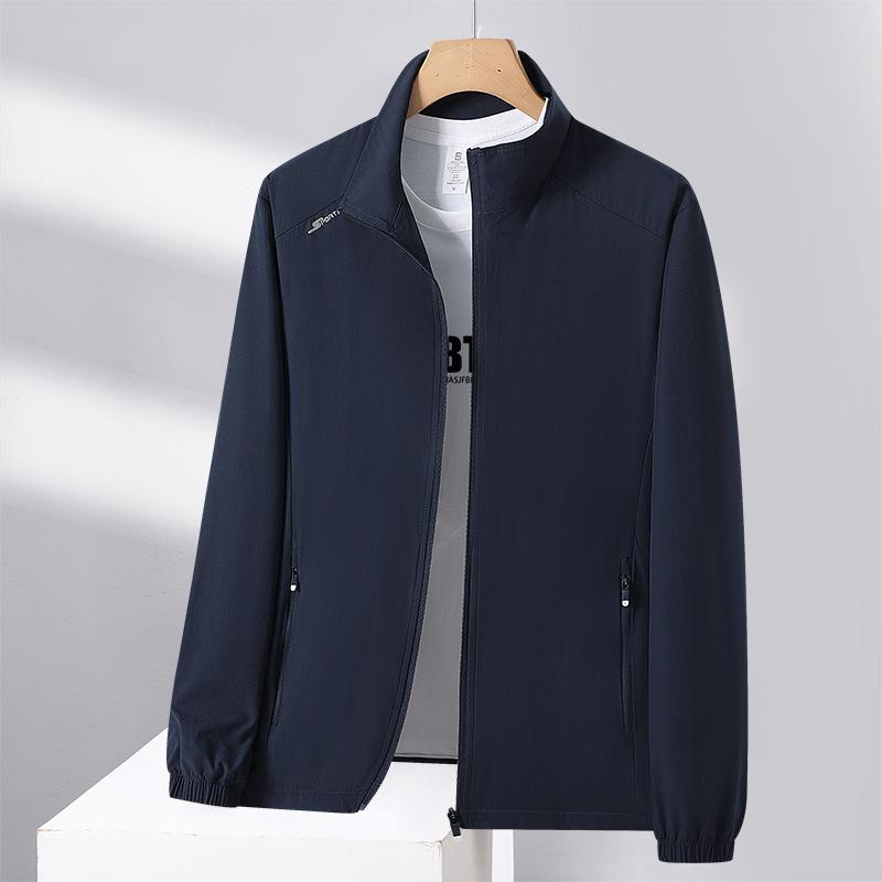 Summer Men's Lightweight Sunscreen Clothes Summer Ice Silk Jacket Jacket